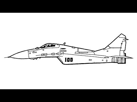 How To Draw A Fighter Jet - MiG-29