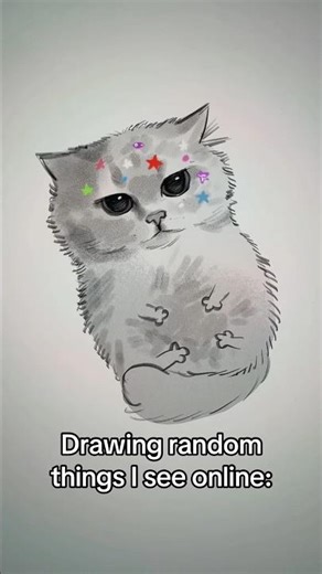 Drawing random things I see online: