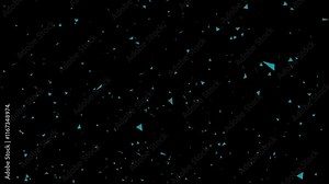 Confetti exploding with lights in the night sky and new year fireworks celebration Stock Video