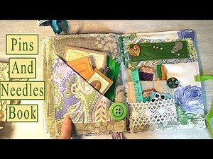 Pins and Needle Books in Vintage Junk Journal style. Sewing ephemera. They make a wonderful gift⭐✂🧵💚