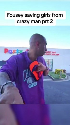 Fousey saving girls from crazy man prt 2 #fouseytube #fousey #fypツ