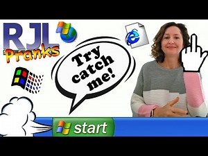 Mum Tries Out RJLPranks Software (1999 - 2009) on Windows XP