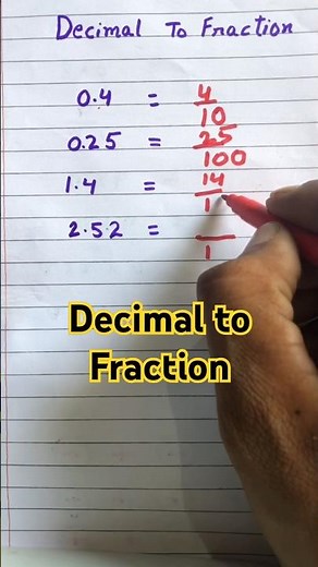 How to Convert Decimals into Fractions | Step-by-Step