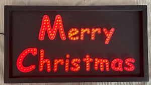 RGB LED Lighted Animated Merry Christmas Sign Controlled via a Web Page - Etsy UK