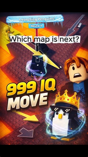 999 IQ Penguin Knockout Strategy! 🐧💎 #Shorts #Roblox #999IQ