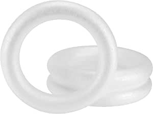 Mr. Pen - White Round Foam Wreath Form, 12 Inch, 3 Pack, Large Foam Ring, Craft Wreath