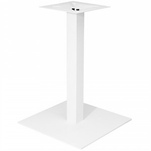 BFM Seating Uptown White Steel Dining Height 24" Square Table Base