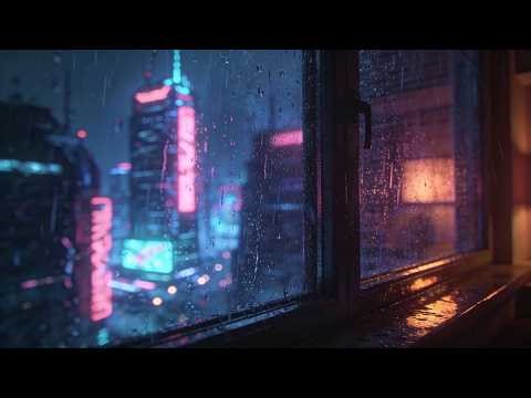 Neon Rain | 1.5 Hour Cyberpunk Ambient Music for Coding & Relaxation