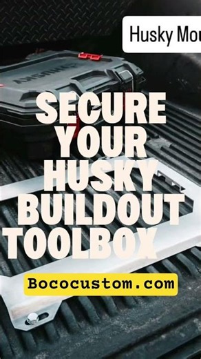 Mounts for Husky Build-Out Toolboxes & Storage Containers #bococustom #WorkTruck #atv