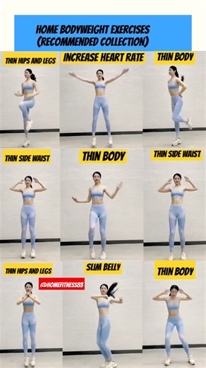 Home-based bodyweight full-body workout Simple and easy to learn#exercise#yoga#workout#shorts