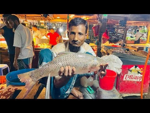 7.6M Viral Fish Cutting Live 🐟🔪 | Incredible Fish Market Skills You Must Watch!