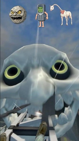 Will ANGRY MOON Survive Falling Down First Person CHALLENGE #gmod #sfm