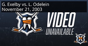 Garnet Exelby vs. Lyle Odelein, November 21, 2003 - Atlanta Thrashers vs. Florida Panthers | HockeyFights