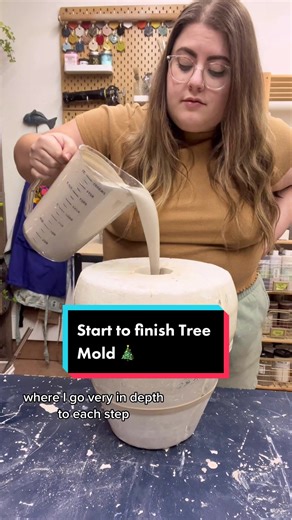 Casting a Vintage Ceramic Christmas Tree Mold Process