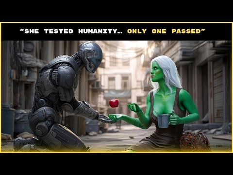 A Wealthy Alien Girl Disguised as a Beggar — Only One Human Showed True Kindness