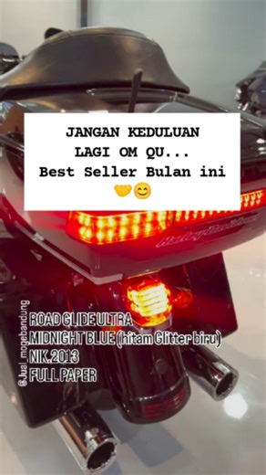 JUAL HARLEY FULL PAPER | . 𝕭𝖎𝖘𝖒𝖎𝖑𝖑𝖆𝖍 Rare Unit Touring😍 IDR.5xx JUTA Only🔥 . ROAD GLIDE ULTRA MIDNIGHT BLUE (hitam Glitter biru) Engine: Twin Cam 103 (1690cc) FULL... | Instagram