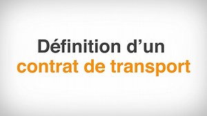 Contrat type général applicable aux transports publics routiers de marchandises