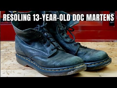 Resoling 13-Year-Old Doc Martens | Doc Martens Boot Repair