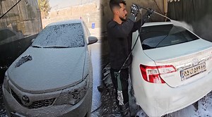 Muddy White Car Go from Dirty to Shiny in Minutes