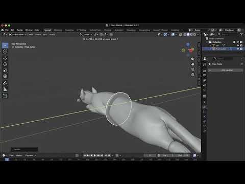 Flexi Articulator Tool 3D Printable Models cutter of articulating joints for Blender