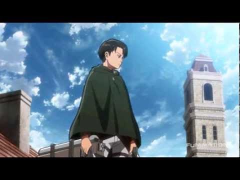Attack on Titan Dub Clip - Levi, Hanji and Petra