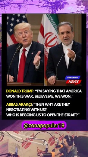 Donald Trump Sparks Controversy as Abbas Araghchi Responds #breakingnews #iran #usvsiran #shorts