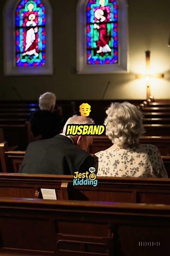 “Elderly Couple’s Hilarious Church Moment” 🤣 #funnyshorts