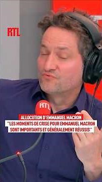 "All of Emmanuel Macron's moments of crisis are generally successful."