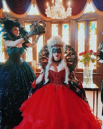 The Queen’s Labryrinth Ball | 10.24.25 on Instagram: "The Labyrinth has spoken by unbreakable decree. ⁠ All hail Queen Blondie—radiant as the dawn, merciless as the storm, and sovereign of all.⁠ ⁠ Crowned by fire and fate, she ascends the throne with a presence that commands both awe and terror. Her every movement shimmers with lethal elegance and unyielding power.⁠ ⁠ As the legends foretold, her reign begins on the date of her birth, the 24th of October. Coincidence? The Labyrinth thinks not.⁠ 