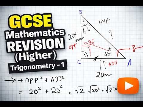 GCSE Math Trigonometry revision - 1 Problem solving