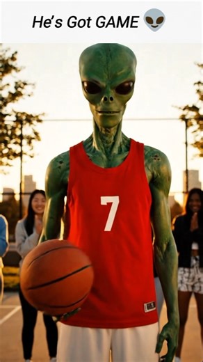 Alien Shocks Humans with INSANE Basketball Skills 👽🏀 | Unreal Sci-Fi #scifi #ytshorts #shorts #fyp