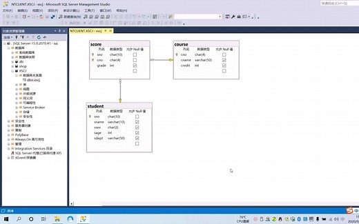 【SQL-SEVER 】一个具体的E-R模型