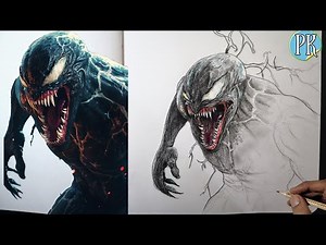 How to draw venom || In simple ways || step by step