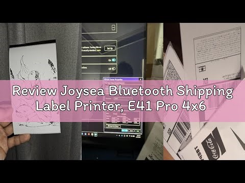 Review Joysea Bluetooth Shipping Label Printer, E41 Pro 4x6 Wireless Thermal Printer for Amazon, Fed