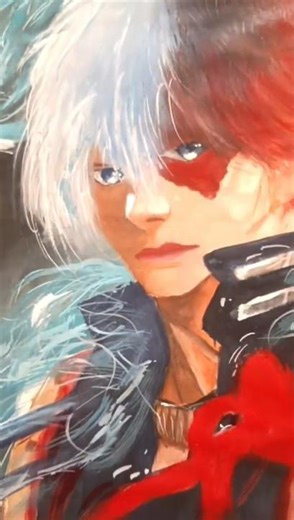 Shoto Todoroki Realistic Anime Character Drawing #shorts