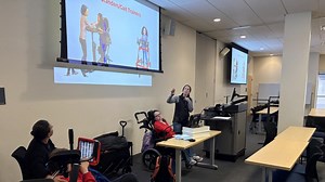 UNE OT students learn about assistive tech, adaptive equipment to empower disabled