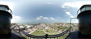 1.7K views · 144 reactions | 360° View from the top of the historic Port Isabel Lighthouse. See the Laguna Madre Bay, the Queen Isabella Causeway, the Lighthouse Keeper's Cottage, downtown Port Isabel and the skyline of South Padre Island! Credit: Alfredo Cuadros. Thanks! | Port Isabel Texas | Facebook