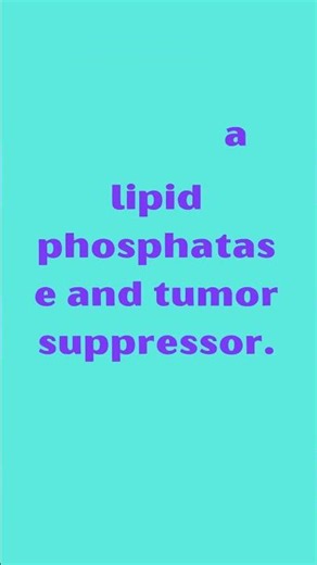 PTEN Phosphatase and Tensin Homolog