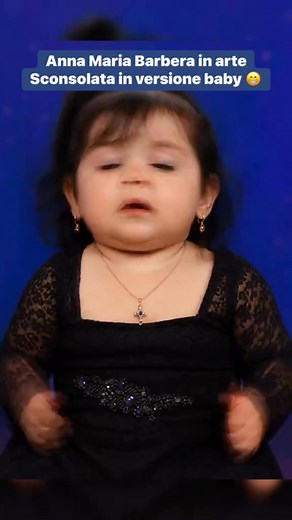 Anna Maria Barbera in arte Sconsolata in versione baby 😁 Anna Maria Barbera Fanclub #comicitaitaliana #umorismo #baby | Pierina Pety Bordoni
