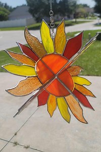 Sun Spinner Stained Glass Pattern - Etsy Canada