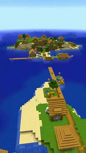 Minecraft Double Village Island SEED
