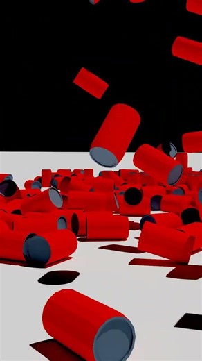 100+ Coca-Cola Cans Falling! 🥤