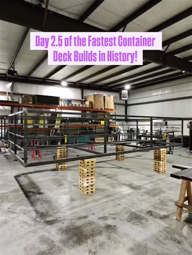 Day 2.5 of the Fastest Container Deck Builds in History! | Simple Shipping Containers