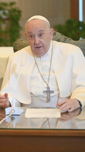 73K views · 7.9K reactions | Pope Francis greets pilgrims gathered online and in St. Peter’s Square as he prays the Angelus on Sunday from the chapel in his residence at the Casa Santa Marta. The Pope says he has a pulmonary inflammation but sends his greetings and blessings to everyone joining him for the noon-day Marian prayer. | Vatican News | Facebook