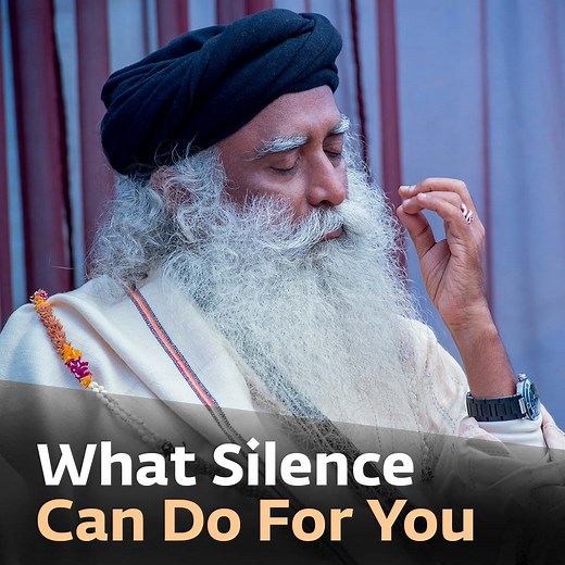 557K views · 22K reactions | Sadhguru speaks about the nature of sound and silence, and explains the difference between them. He also speaks about the power of silence, which is a means to move from compulsiveness to consciousness, to go beyond creation and Creator, to go beyond the very process of life and death. | Sadhguru | Facebook