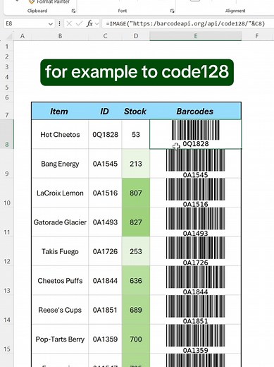 How to create barcodes in Excel! #excel #spreadsheet #corporate | Excel