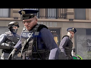 GTA 5 - POLICE👮Michael and Franklin Robbing Biggest Jewelry Store with His SWAT!(Police vs Swat)