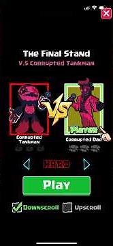'The Final Stand: FNF Mod Rap Battle - Corrupted Dad Vs Corrupted Tankman (Mobile)