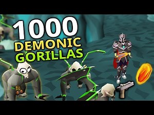 Loot From 1,000 Demonic Gorillas Ft. Scorching Bow & Emberlight