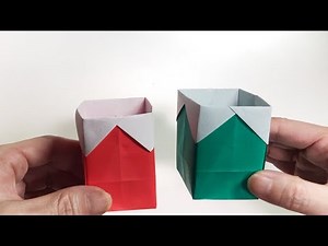 簡単折り紙！縦長の箱